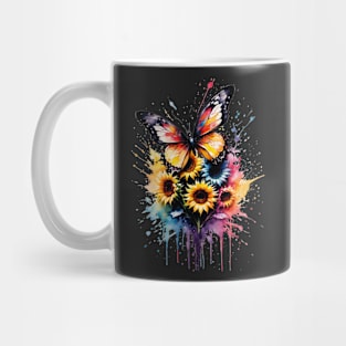 Sunflower Drips Mug